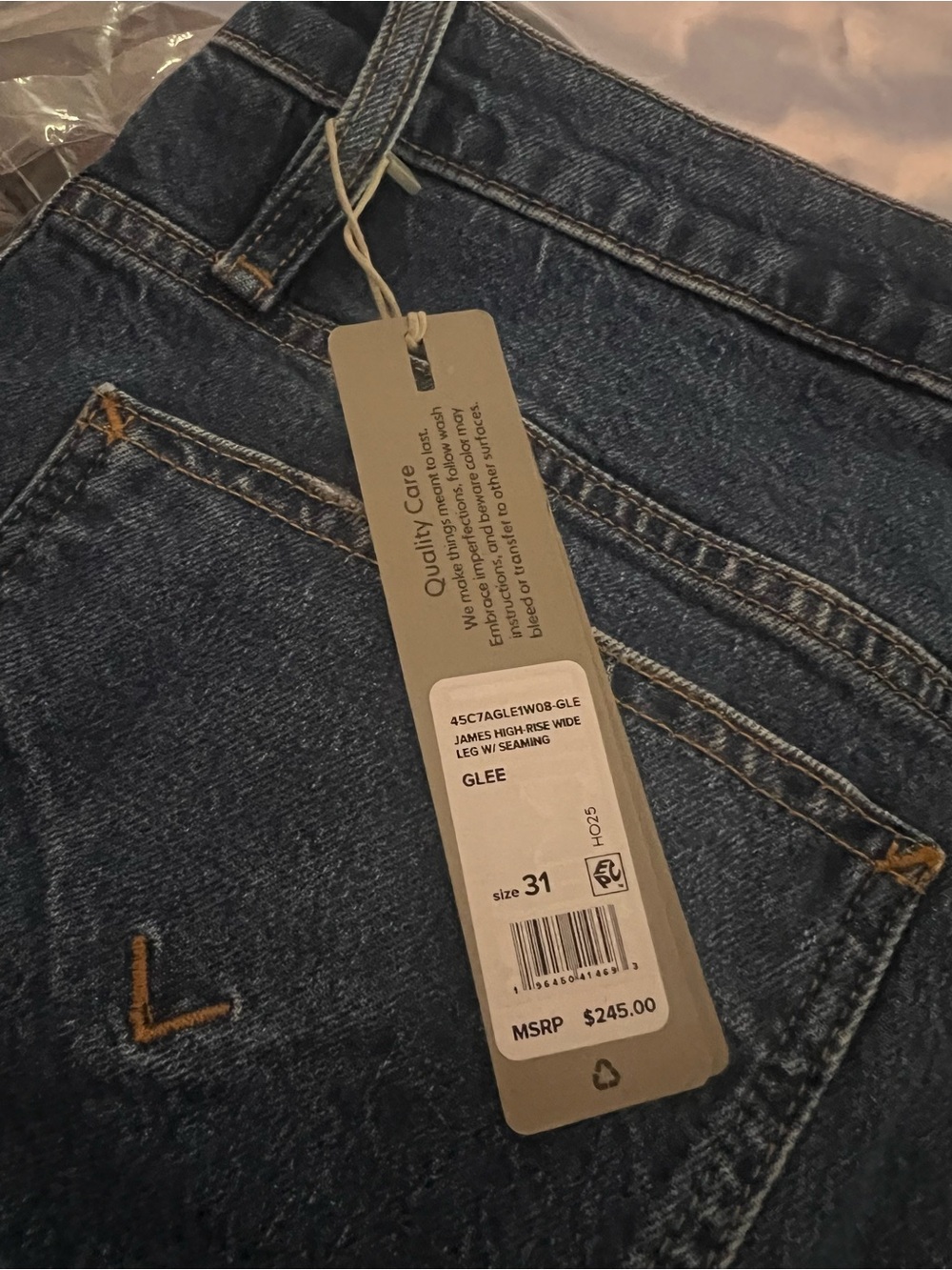 Hudson Jeans Wide-Leg Jeans in Glee Blue - Picture 6 of 6